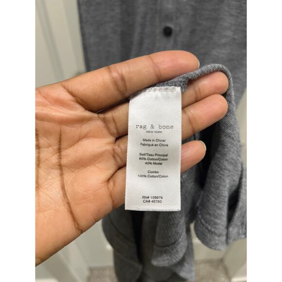 RAG & BONE Mac Midi Tank Dress in Heather Gray Sz S - Picture 8 of 11